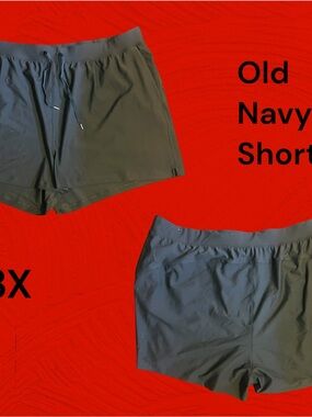 Old Navy Women’s Dark Gray Athletic Shorts with Drawstring 3x